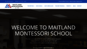 What Maitlandmontessori.org website looked like in 2020 (4 years ago)
