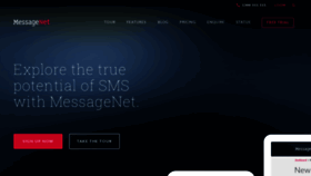 What Messagenet.com.au website looked like in 2020 (3 years ago)