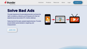 What Makethunder.com website looked like in 2020 (5 years ago)