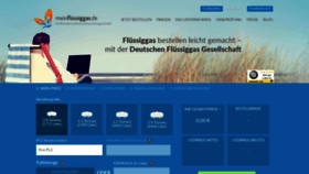 What Meinfluessiggas.de website looked like in 2020 (3 years ago)