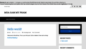 What Muasammypham.com website looked like in 2020 (3 years ago)