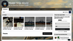 What Modelshipworld.com website looked like in 2020 (5 years ago)