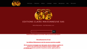 What Maisonneuve-adrien.com website looked like in 2020 (3 years ago)