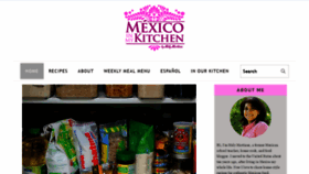 What Mexicoinmykitchen.com website looked like in 2020 (3 years ago)