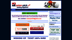 What Master-pick.com website looked like in 2020 (3 years ago)