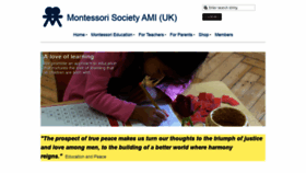 What Montessorisociety.org.uk website looked like in 2020 (3 years ago)