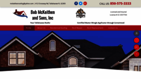 What Mckeithenroofing.net website looked like in 2020 (3 years ago)