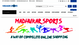 What Madhukarsports.com website looked like in 2020 (3 years ago)