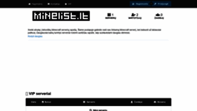 What Minelist.lt website looked like in 2020 (3 years ago)