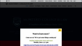 What Montereylaw.edu website looked like in 2020 (3 years ago)