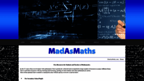 What Madasmaths.com website looked like in 2020 (3 years ago)