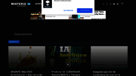 What Misterio.tv website looked like in 2020 (3 years ago)