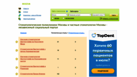 What Moszub.ru website looked like in 2020 (3 years ago)