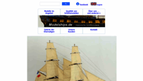 What Modelships.de website looked like in 2020 (5 years ago)