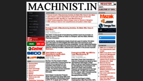 What Machinist.in website looked like in 2020 (3 years ago)