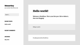 What Meezerboy.com website looked like in 2020 (3 years ago)