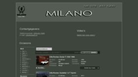 What Milano.nl website looked like in 2020 (3 years ago)