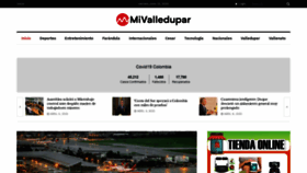 What Mivalledupar.com website looked like in 2020 (3 years ago)