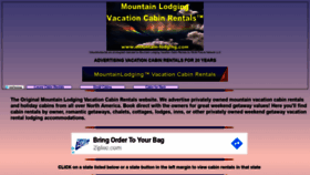 What Mountain-lodging.com website looked like in 2020 (3 years ago)