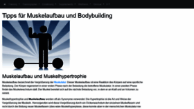 What Muskelaufbau-tipps.de website looked like in 2020 (3 years ago)