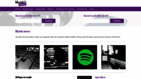 What Muziek-nieuws.nl website looked like in 2020 (3 years ago)