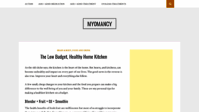What Myomancy.com website looked like in 2020 (3 years ago)