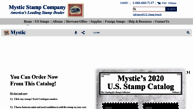 What Mysticstampcatalog.com website looked like in 2020 (3 years ago)
