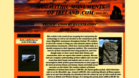 What Megalithicmonumentsofireland.com website looked like in 2020 (3 years ago)