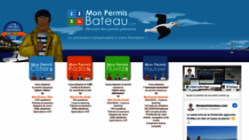 What Monpermisbateau.com website looked like in 2020 (3 years ago)