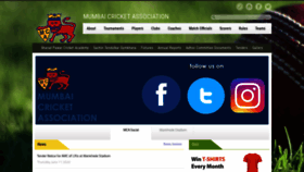 What Mumbaicricket.com website looked like in 2020 (3 years ago)