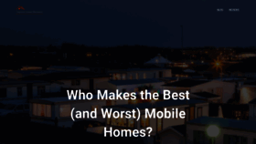 What Mobilehomereviews.net website looked like in 2020 (3 years ago)