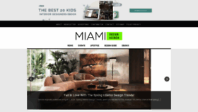 What Miamidesignagenda.com website looked like in 2020 (3 years ago)