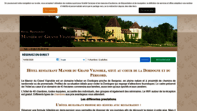 What Manoirdugrandvignoble.com website looked like in 2020 (3 years ago)