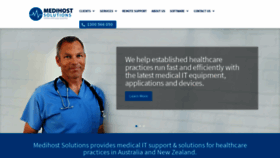 What Medihostsolutions.com.au website looked like in 2020 (3 years ago)