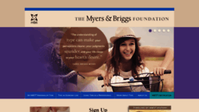 What Myersbriggs.org website looked like in 2020 (3 years ago)