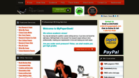 What Mypapergeek.com website looked like in 2020 (3 years ago)