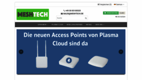 What Meshtech.de website looked like in 2020 (3 years ago)