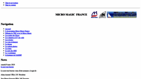 What Micro-magic.fr website looked like in 2020 (3 years ago)
