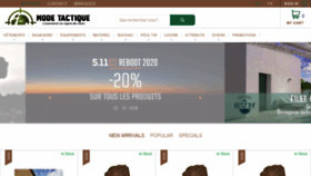 What Mode-tactique.fr website looked like in 2020 (3 years ago)