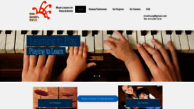What Minihandsmusic.com website looked like in 2020 (3 years ago)