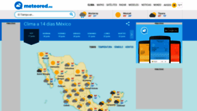What Meteored.mx website looked like in 2020 (3 years ago)