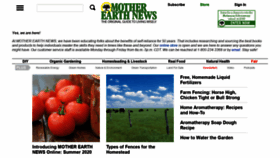 What Motherearthnews.com website looked like in 2020 (3 years ago)