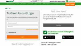 What Myaccount.trugreen.com website looked like in 2020 (3 years ago)