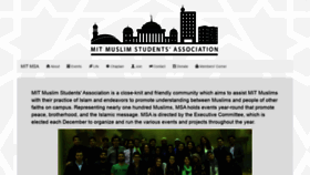 What Msa.mit.edu website looked like in 2020 (3 years ago)