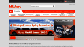 What Mitutoyo.at website looked like in 2020 (3 years ago)