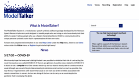 What Modeltalker.com website looked like in 2020 (3 years ago)