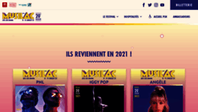 What Musilac.com website looked like in 2020 (3 years ago)