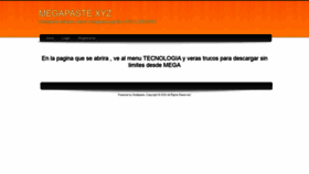 What Megapaste.xyz website looked like in 2020 (3 years ago)