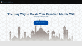 What Muslimwill.ca website looked like in 2020 (3 years ago)