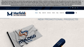 What Marfield.com website looked like in 2020 (3 years ago)